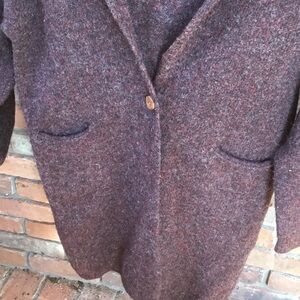 Uniqlo Purple Hooded Cardigan